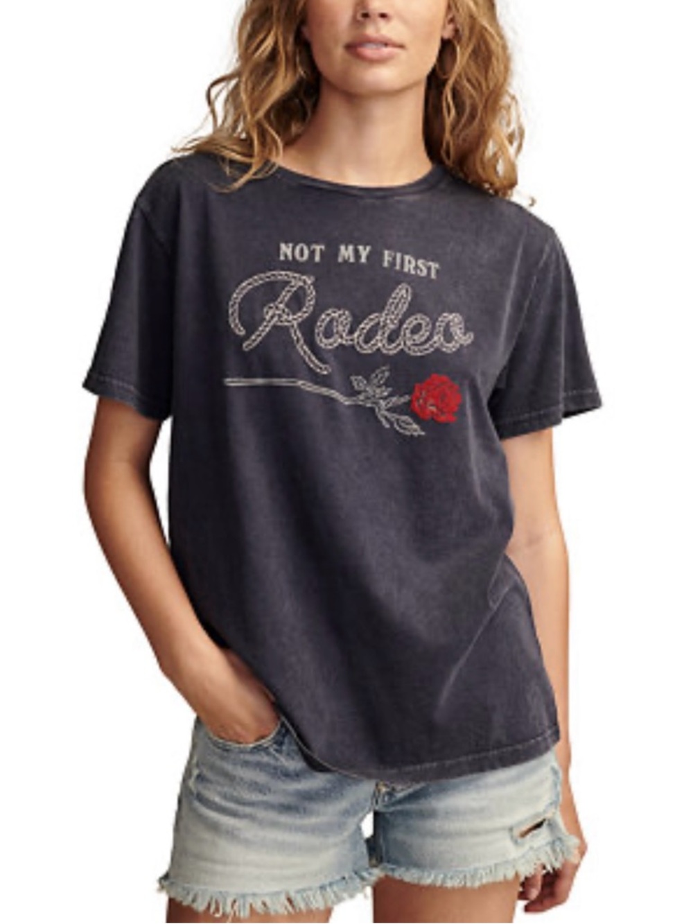 Lucky Brand Not My First Rodeo Graphic Tee